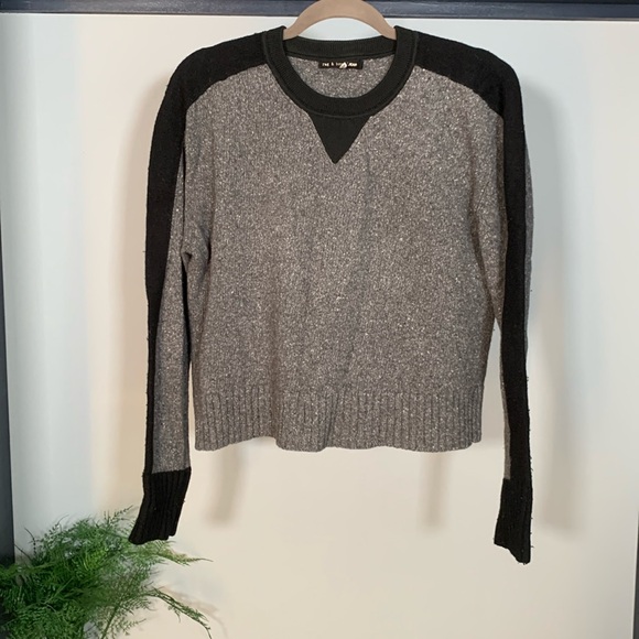 rag & bone Sweaters - rag & bone Gray and Black Women's Sweater